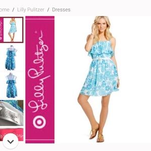 NEW Lilly P for Target Sea Urchin Blue Shells Dress